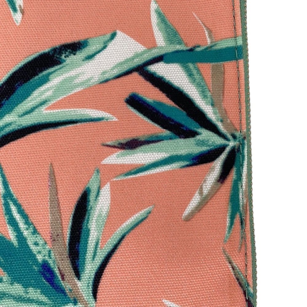 Rachel Pally Purse Wallet Fold Over Clutch Floral Pink Green Zip Closure - Picture 6 of 9